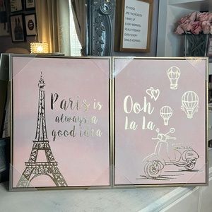 Paris Eiffel Tower set of frames